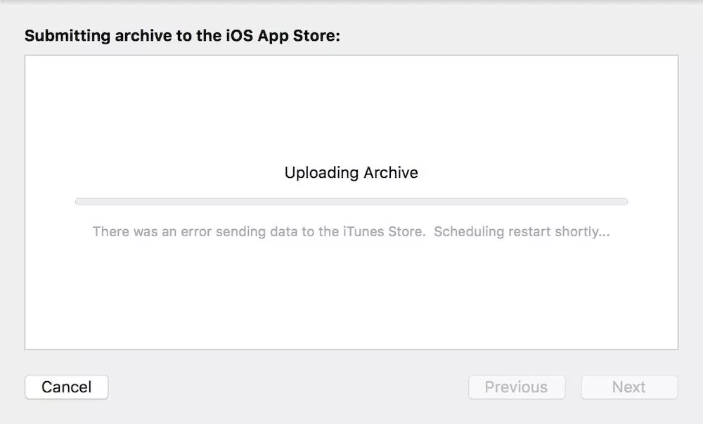 there was an error sending data to the iTunes Store.Scheduling restart shortly... there was an error sending data to the iTunes Store.Scheduling restart shortly...